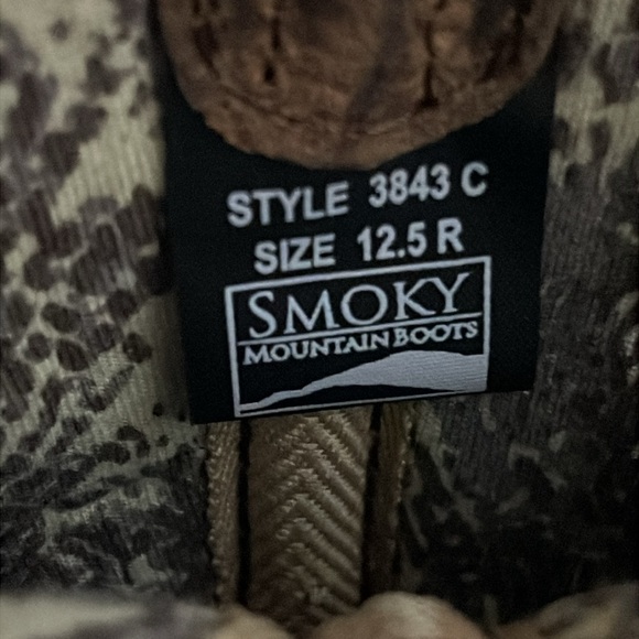 New girls Smoky Mountain brown leather floral Cowgirl Boots - Picture 5 of 5